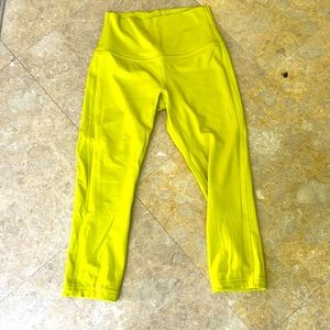 Neon yellow green align leggings